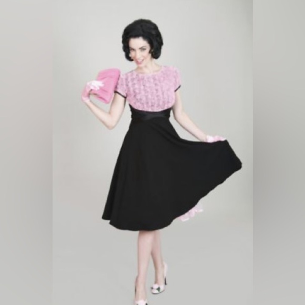 Tatyana Pink Roses Dress